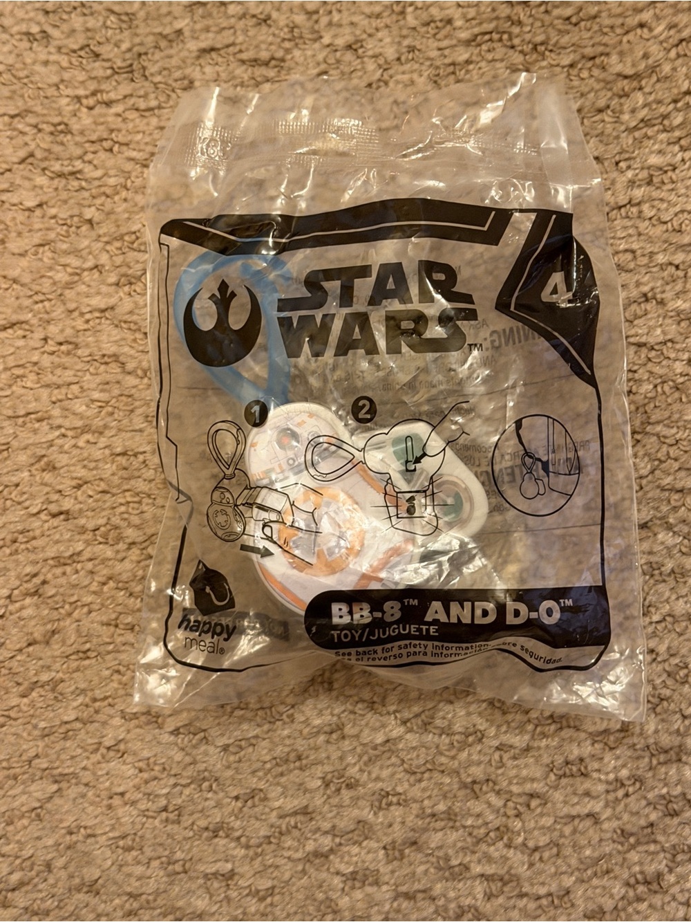 McDonald's Happy Meal Toy Star Wars BB-8 and D-O #4 2019 Sealed